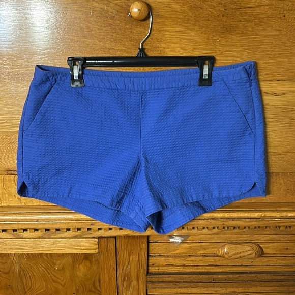 Lilly Pulitzer Pants - Lilly Pulitzer Coastal Preppy Callahan Blue Seersucker Shorts Side Zip Classic